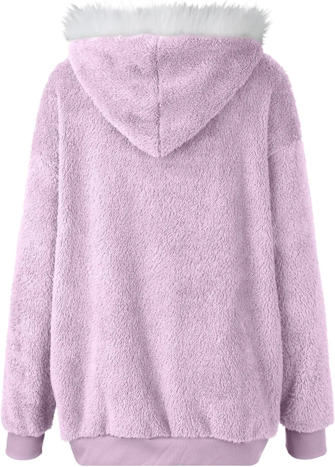 Winter Coats for Women Trendy Oversized Thick Fleece Zip Up Jackets Warm Comfy Wool Outerwear Coats with Pockets