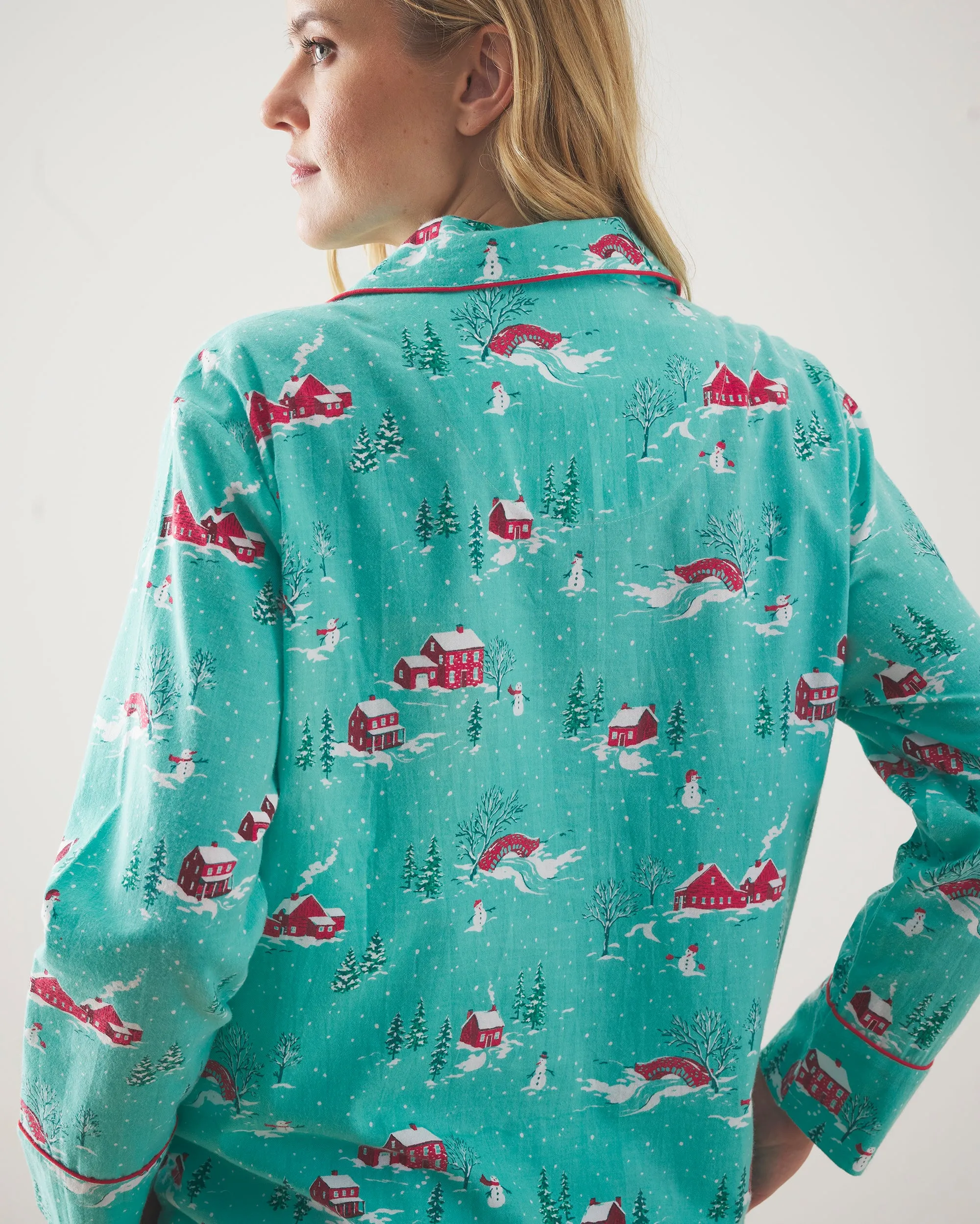 Winter Wonderland - Lightweight Flannel Long PJ Set - Snow Day