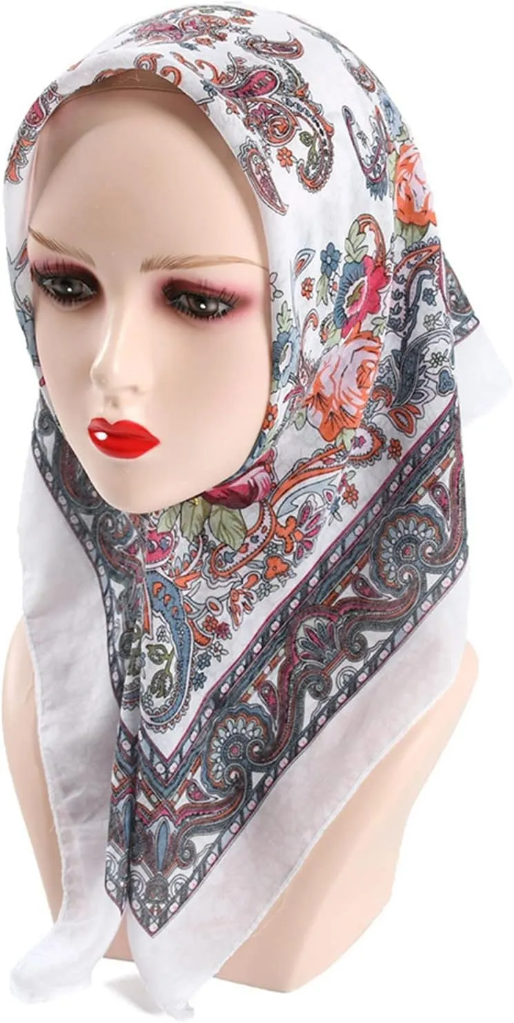 Women Silk Scarves Silk Scarfs For Women Scarfs Wrap Scarf Scarf For Islam Lady Print Muslim Neck Neckerchief