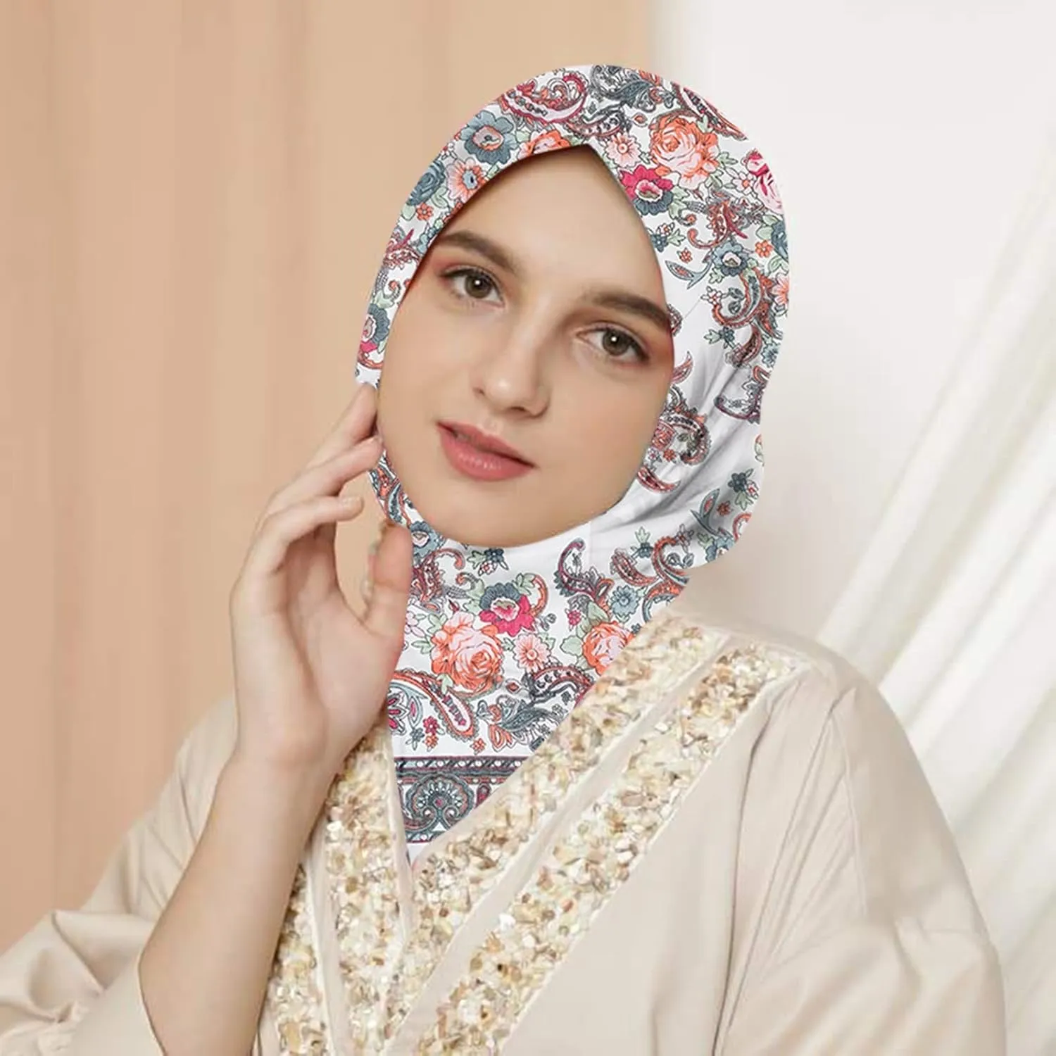 Women Silk Scarves Silk Scarfs For Women Scarfs Wrap Scarf Scarf For Islam Lady Print Muslim Neck Neckerchief