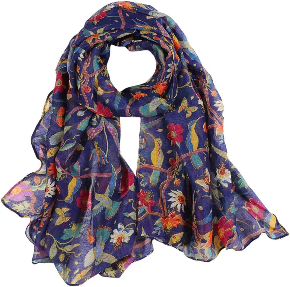 Women Silk Scarves Winter Scarfs For Women Sunscreen Long Scarf Women Colored Fashion Casual Print Spring Scarf