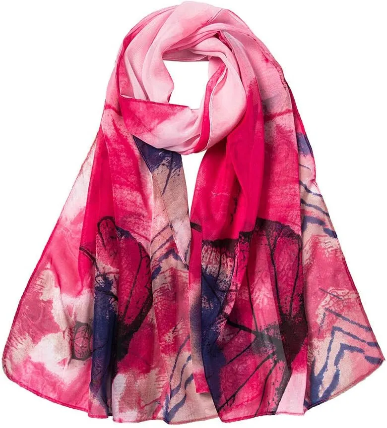 Women Silk Scarves Women Silk Scarfs Winter Scarfs For Women Fashion Women Leaves Printing Long Soft Wrap Scarf