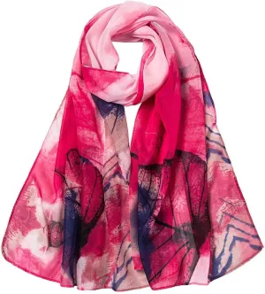 Women Silk Scarves Women Silk Scarfs Winter Scarfs For Women Fashion Women Leaves Printing Long Soft Wrap Scarf