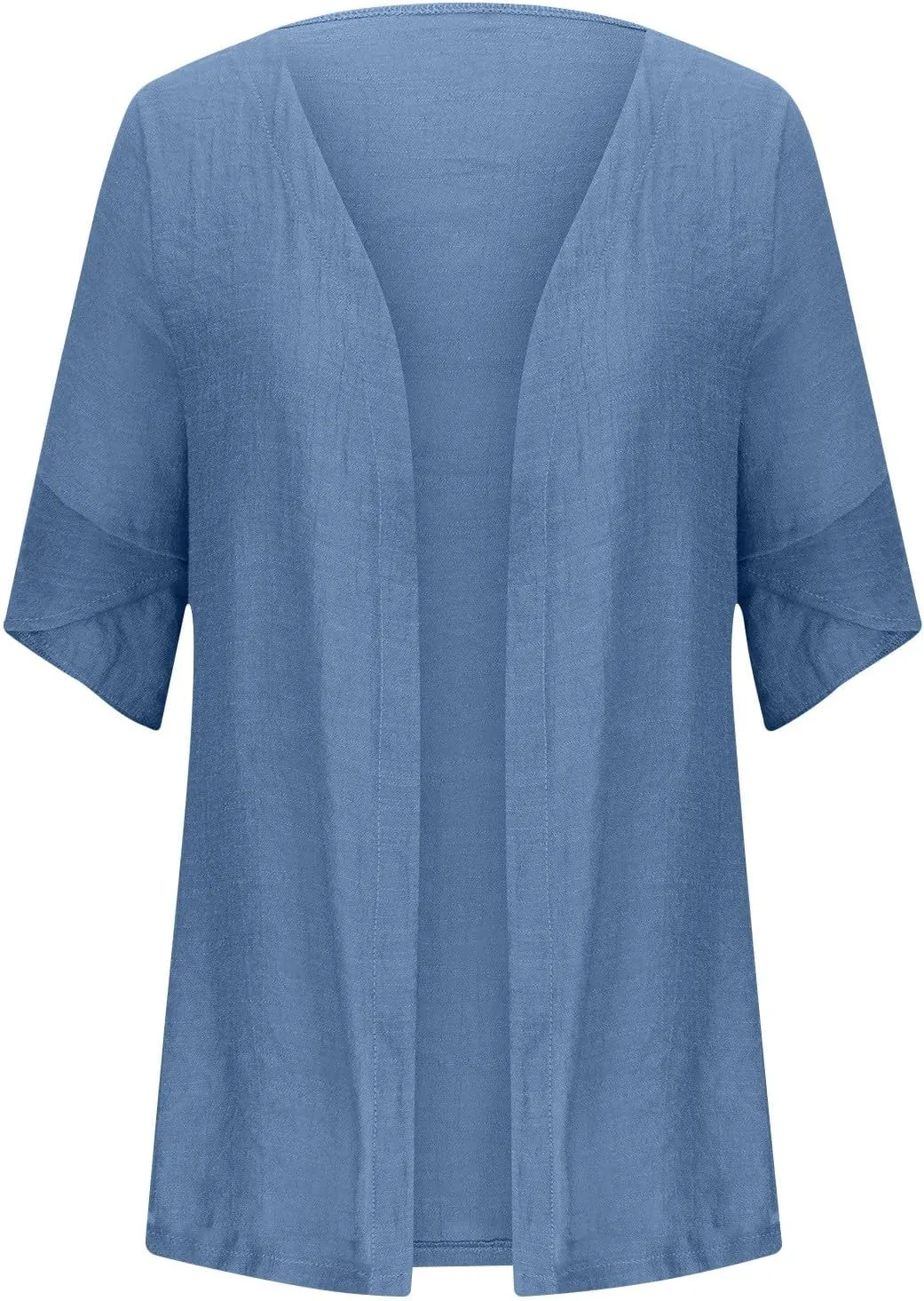 Women's 3/4 Sleeve Cardigans Lightweight Open Front Cardigan for Women Blouses for Women Dressy Casual