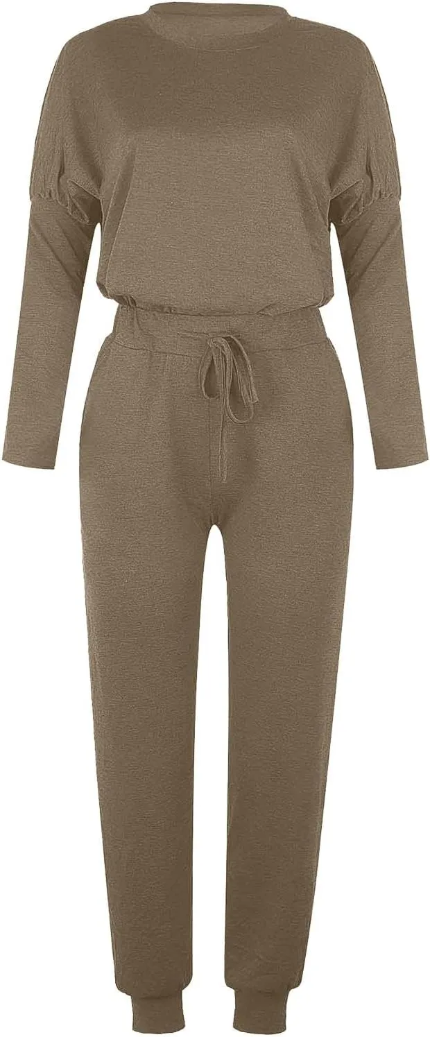 Women's Casual Pullover 2 Piece Outfits Breathable Skin Friendly Loungewear Sets Outdoor Sports Casual Sweatsuits Set