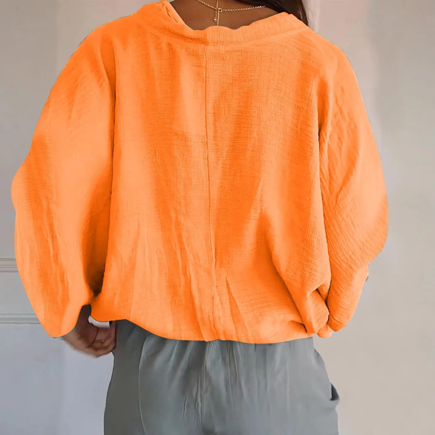 Womens Cotten Linen Button Down Cardigans Dressy Casual Long Sleeve Open Front Lightweight Beach Cover ups