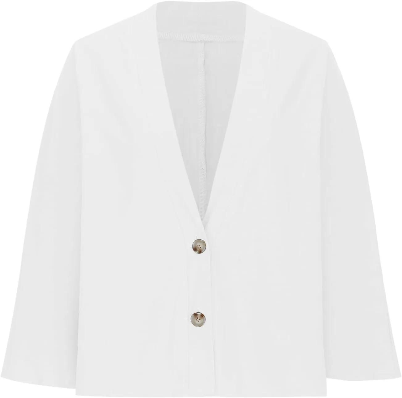 Womens Cotten Linen Button Down Cardigans Dressy Casual Long Sleeve Open Front Lightweight Beach Cover ups