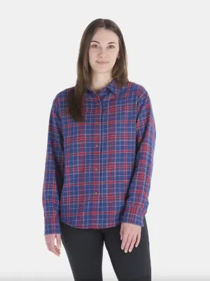 Women's Fairfax Novelty Lightweight Flannel Shirt - Team Red/Twilight Blue