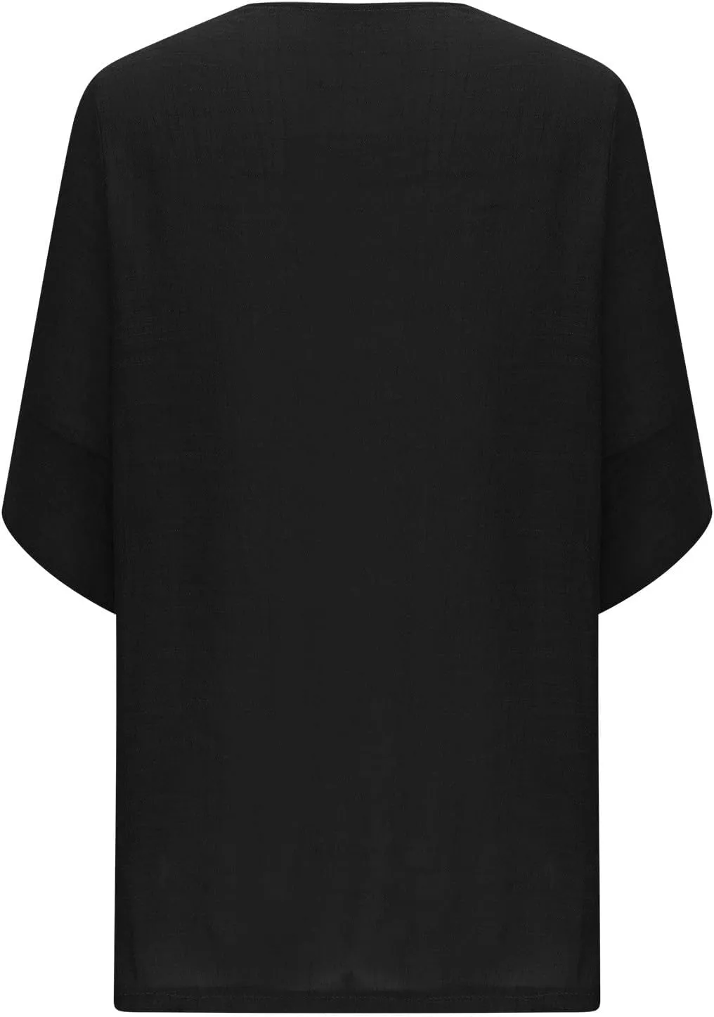 Womens Lightweight Linen Cardigan 2025 Summer Half Sleeve Open Front Beach Coverup Plus Size Sun Protection Clothing
