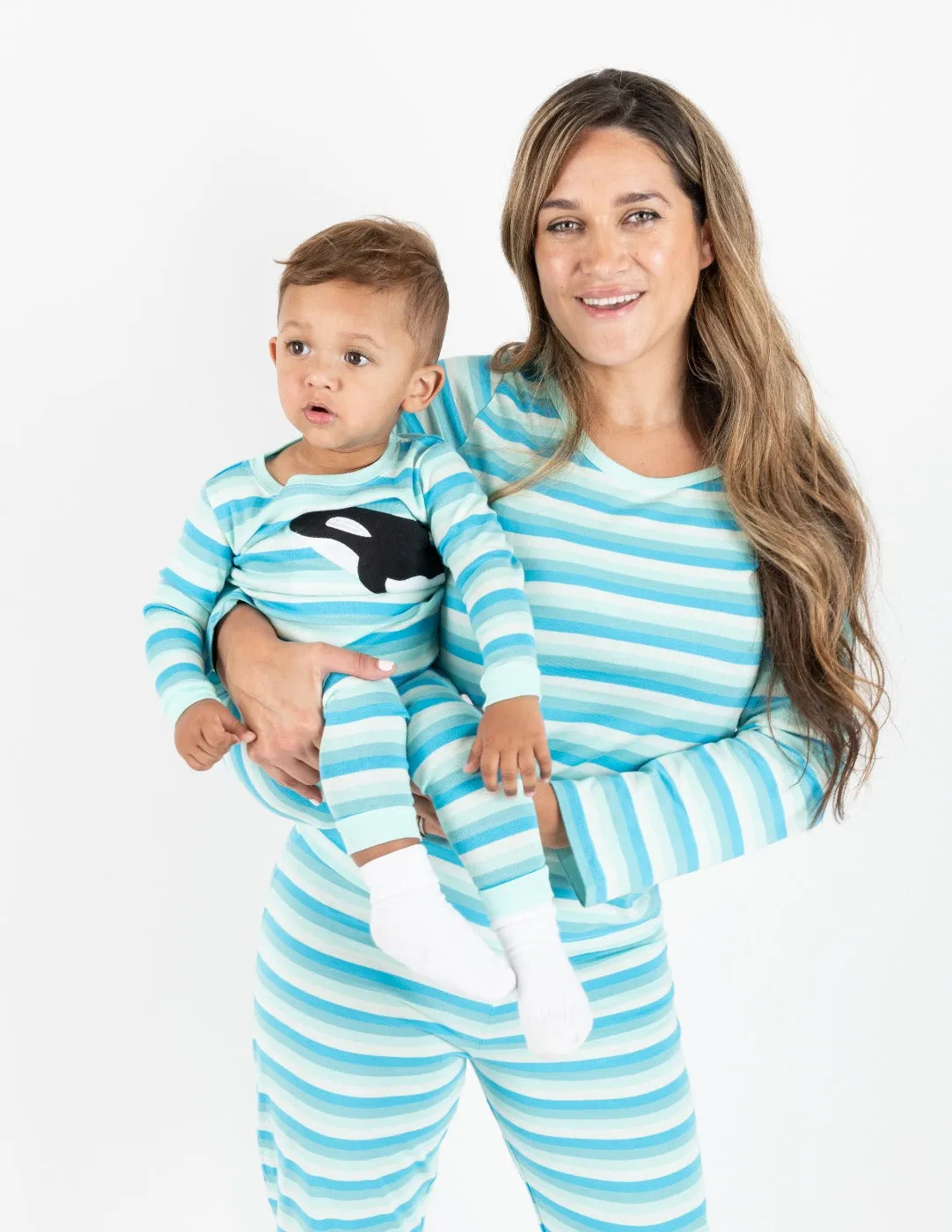 Women's Loose Fit Orca Stripes Pajamas