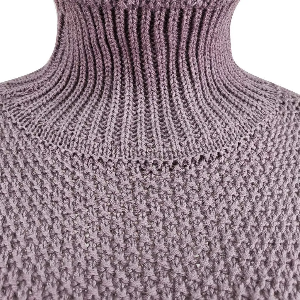 Women's Oversized Long Turtleneck Tunic Long Batwing Sleeve Pullover Knit Sweater Long