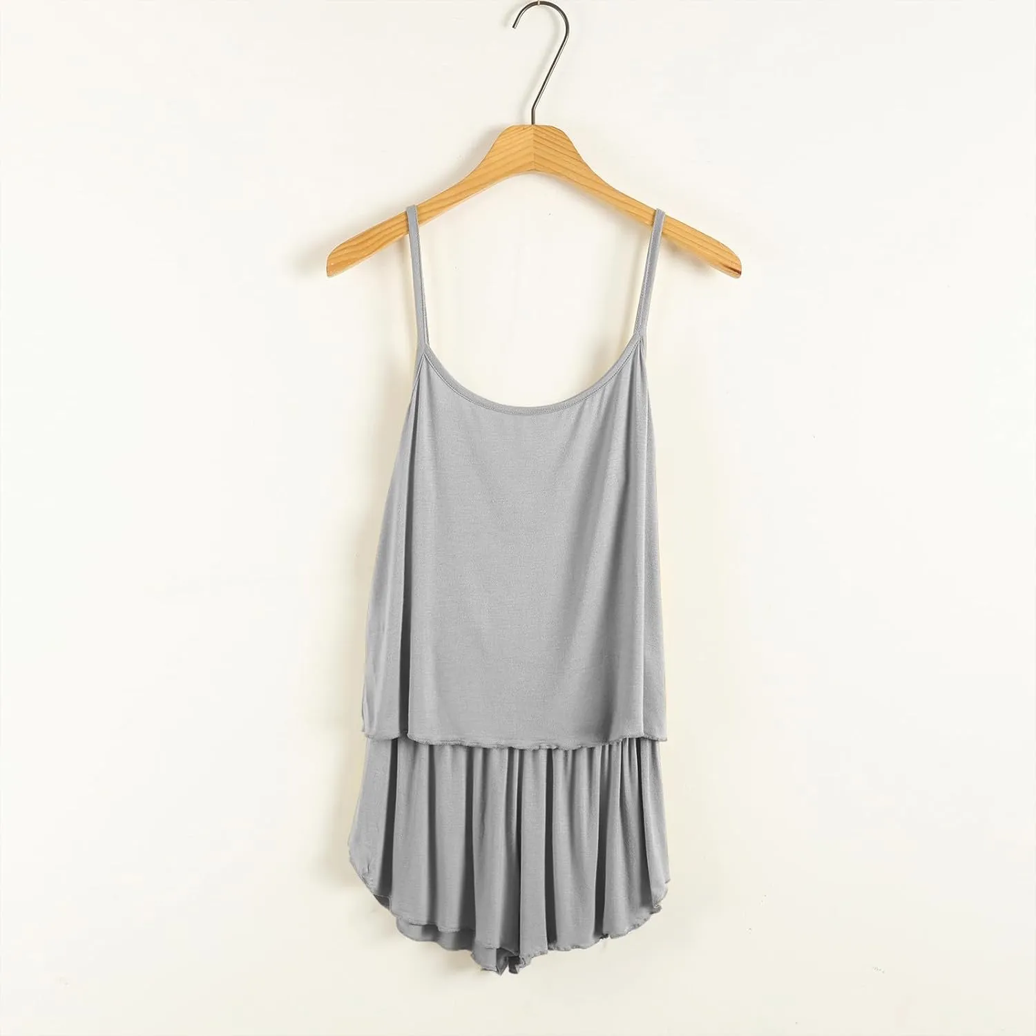 Womens Pajama Sets 2 Piece Sleeveless Pajamas Plus Size Cami Nightwear Tank and Shorts Pj Set Sexy Soft Sleepwear