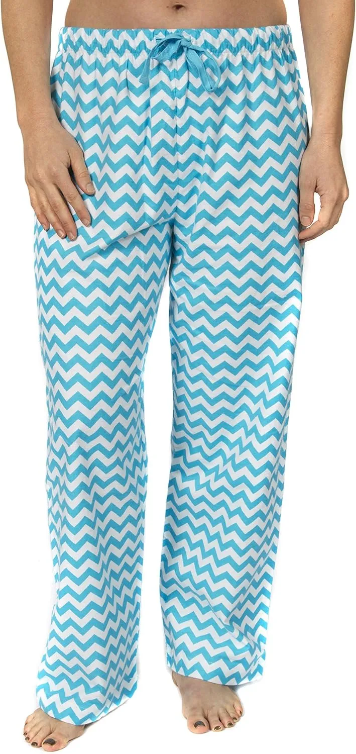 Women's Pure Cotton Flannel Pajama Lounge Bottoms