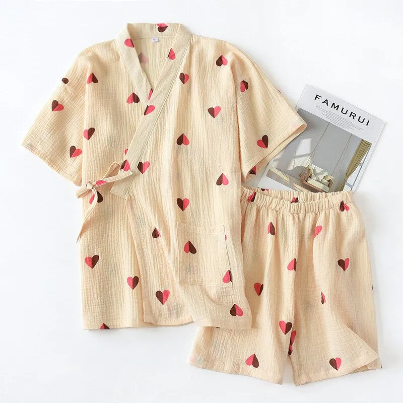 Women's Pure Cotton Solid Color Pajama Sets