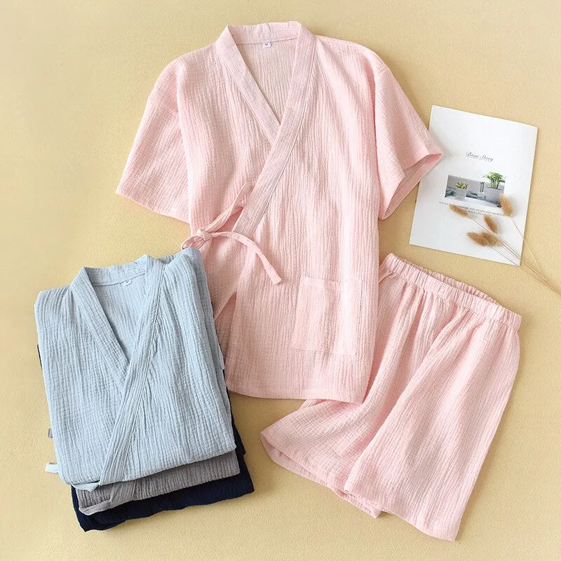 Women's Pure Cotton Solid Color Pajama Sets
