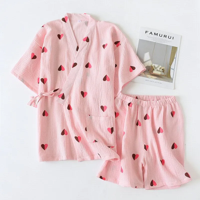 Women's Pure Cotton Solid Color Pajama Sets
