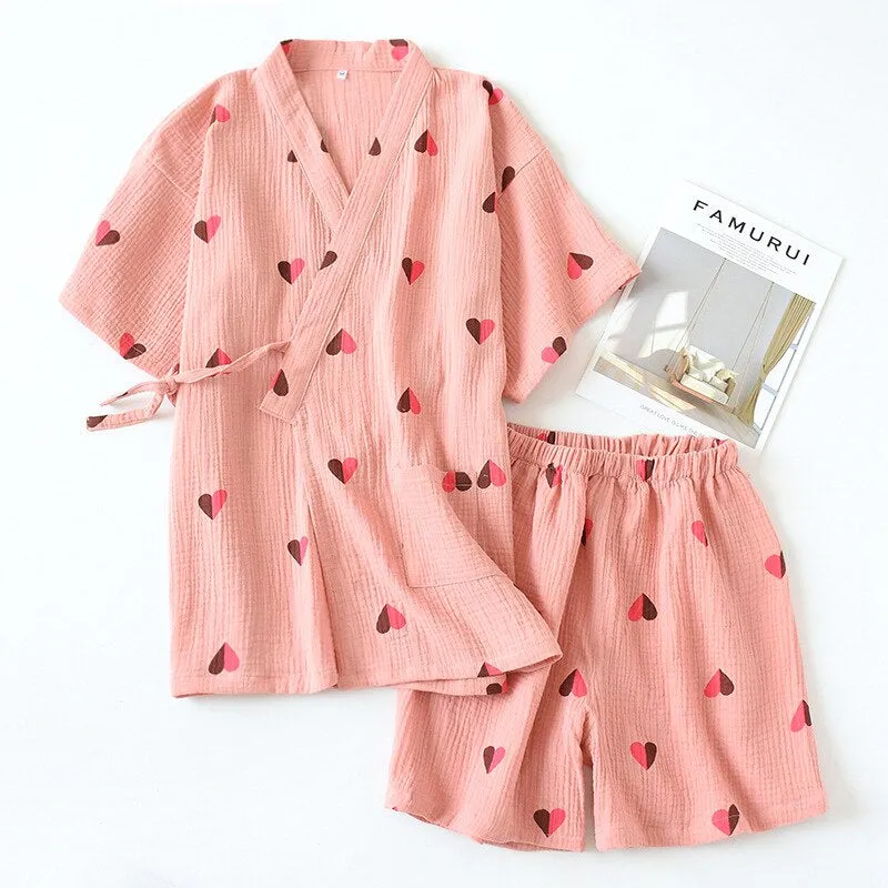 Women's Pure Cotton Solid Color Pajama Sets