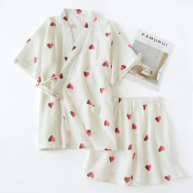Women's Pure Cotton Solid Color Pajama Sets
