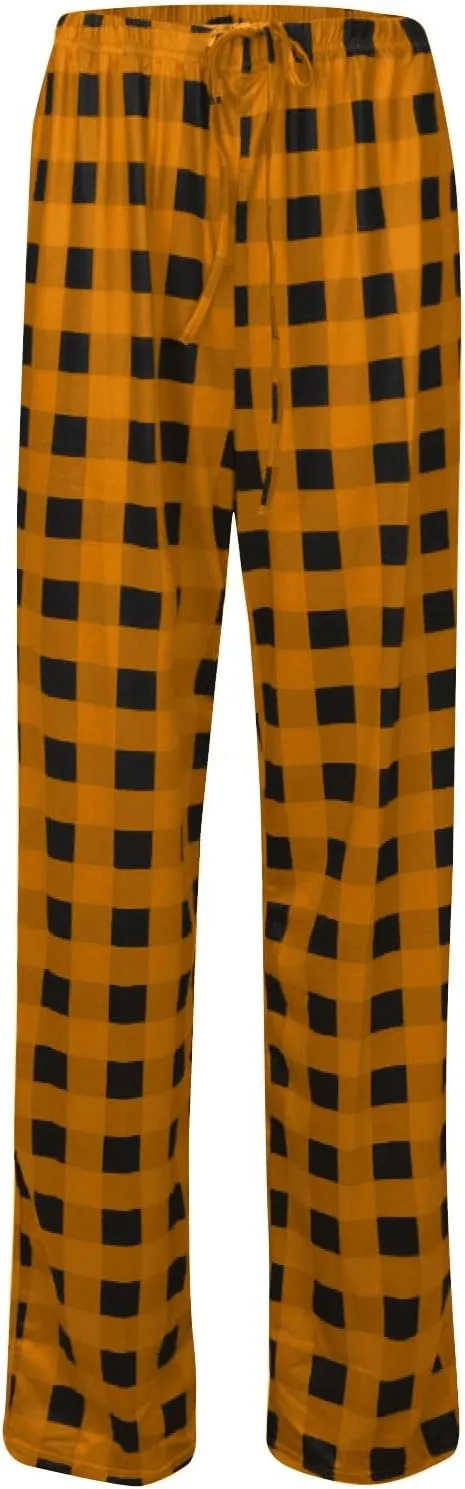 Women's Pyjama Bottoms Classic Plaid Pj Pants Comfy Loose Soft Plaid Pants Pyjamas Bottoms Couples Loungewear Pants