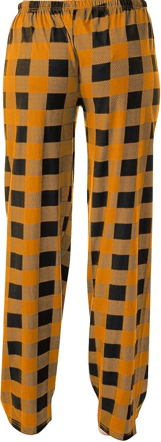 Women's Pyjama Bottoms Classic Plaid Pj Pants Comfy Loose Soft Plaid Pants Pyjamas Bottoms Couples Loungewear Pants