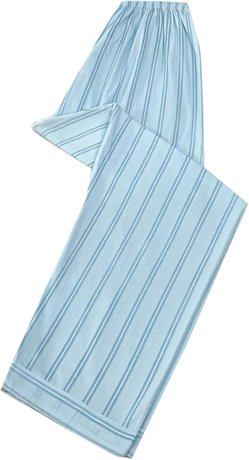 Womens Striped Pajama Pants Comfy Pj Bottoms Soft Printed Lounge Pant Elastic High Waist Homewear Summer Trousers