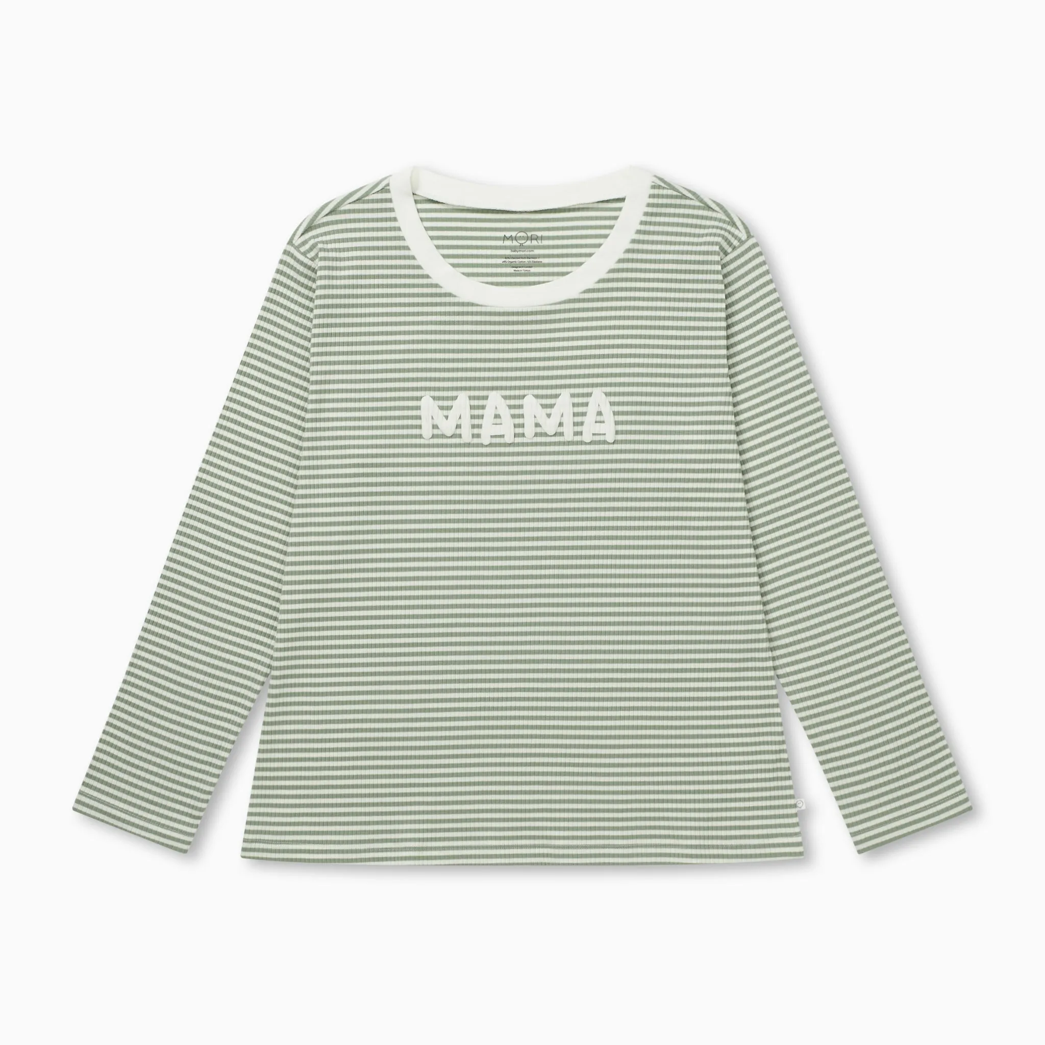 Women's Striped Ribbed Pajama Set