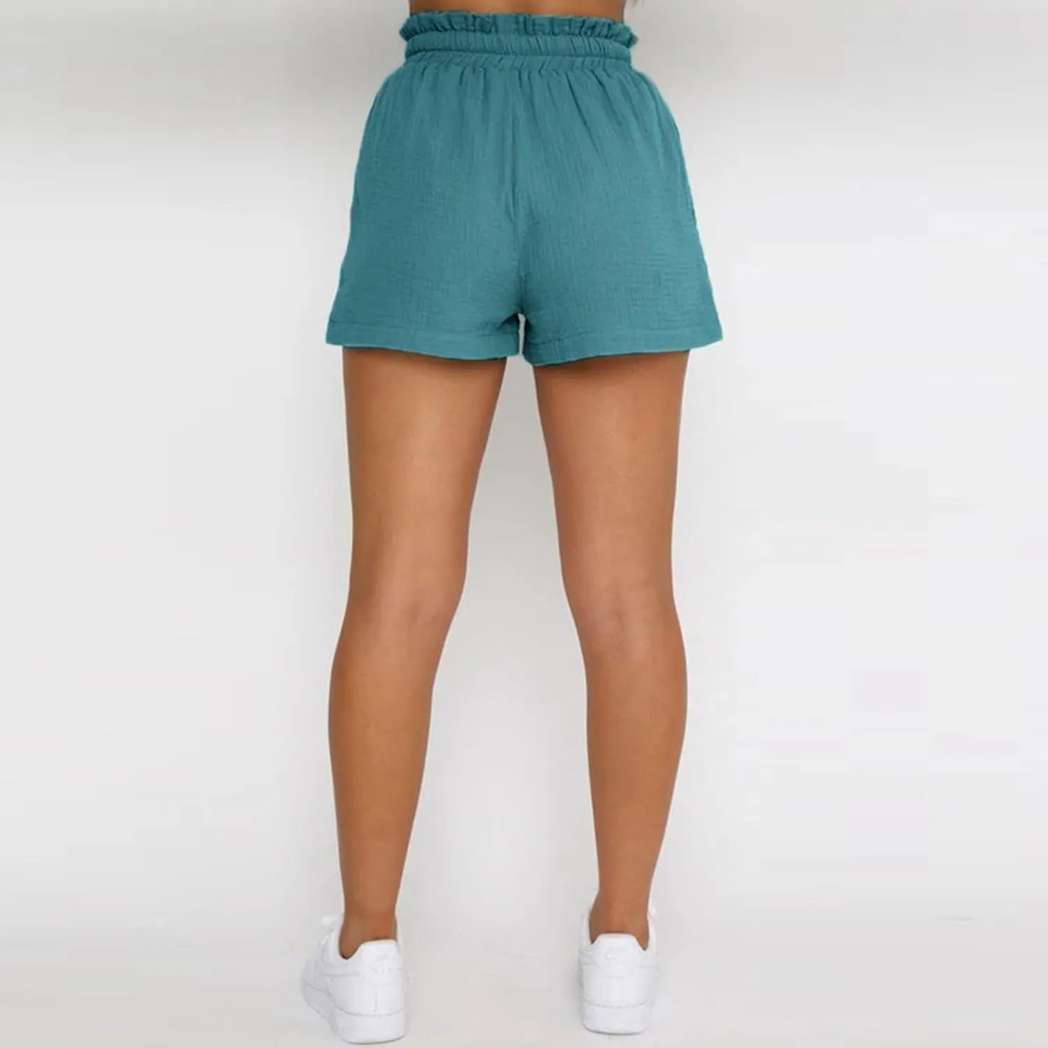 Women's Summer 2 Piece Outfits Two Piece Tracksuit Button down 3/4 Sleeve Shirt and Shorts Set Fashion Trendy Clothes