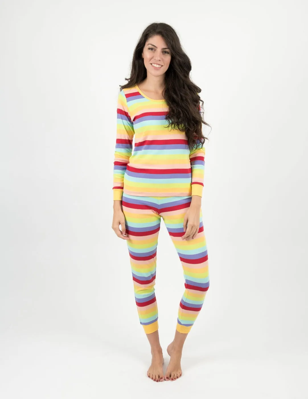 Women's Two Piece Stripes Pajamas