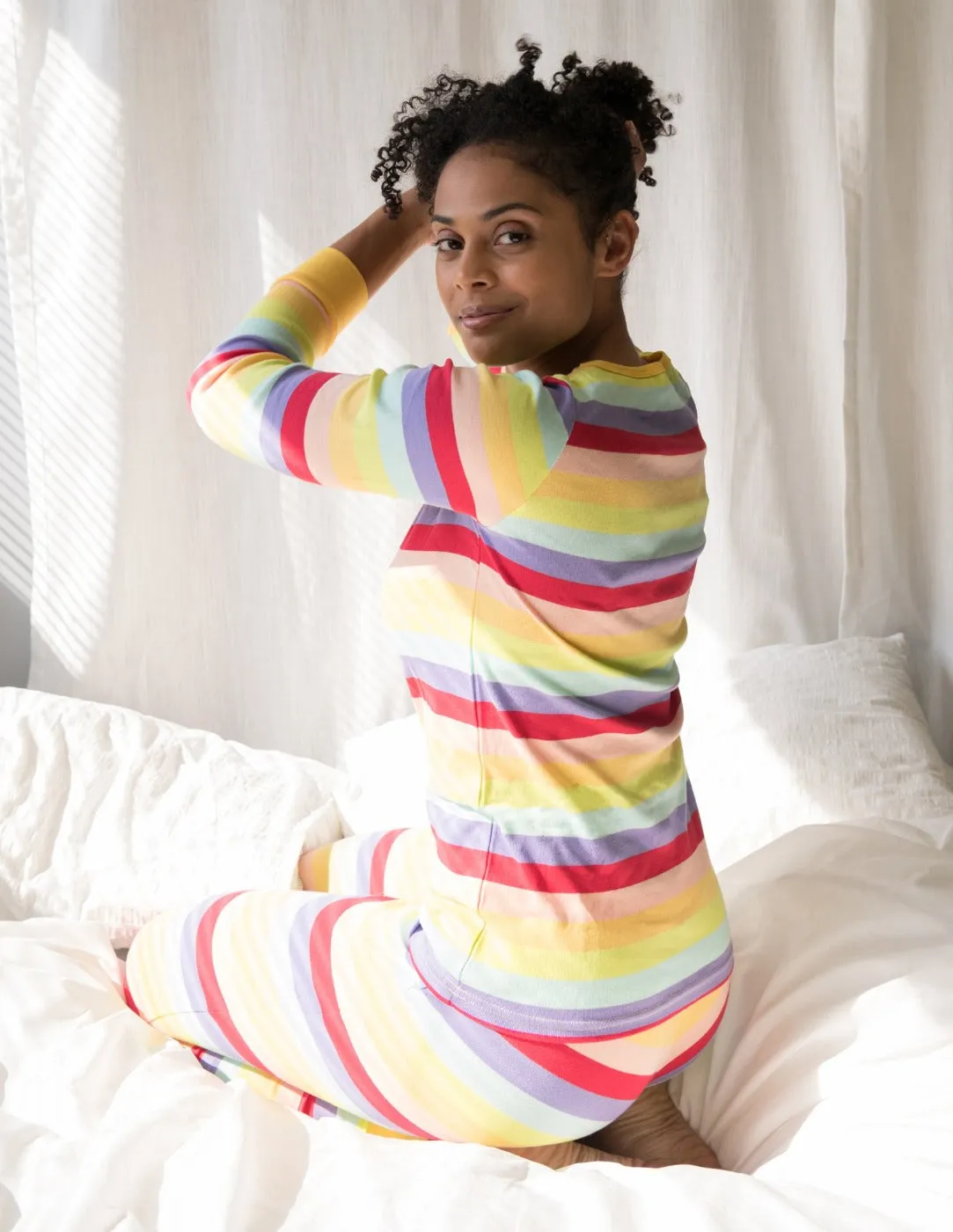 Women's Two Piece Stripes Pajamas