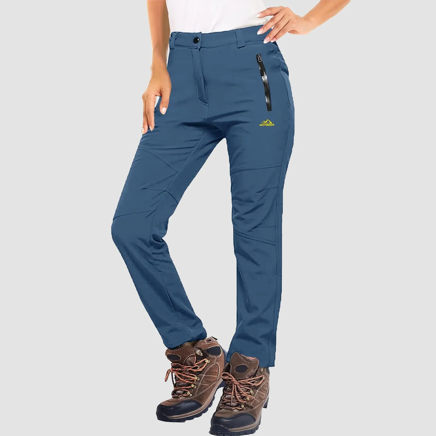 Womens Winter Pants Warm Fleece Lined Water Resistant Snow Skiing Hiking Pants