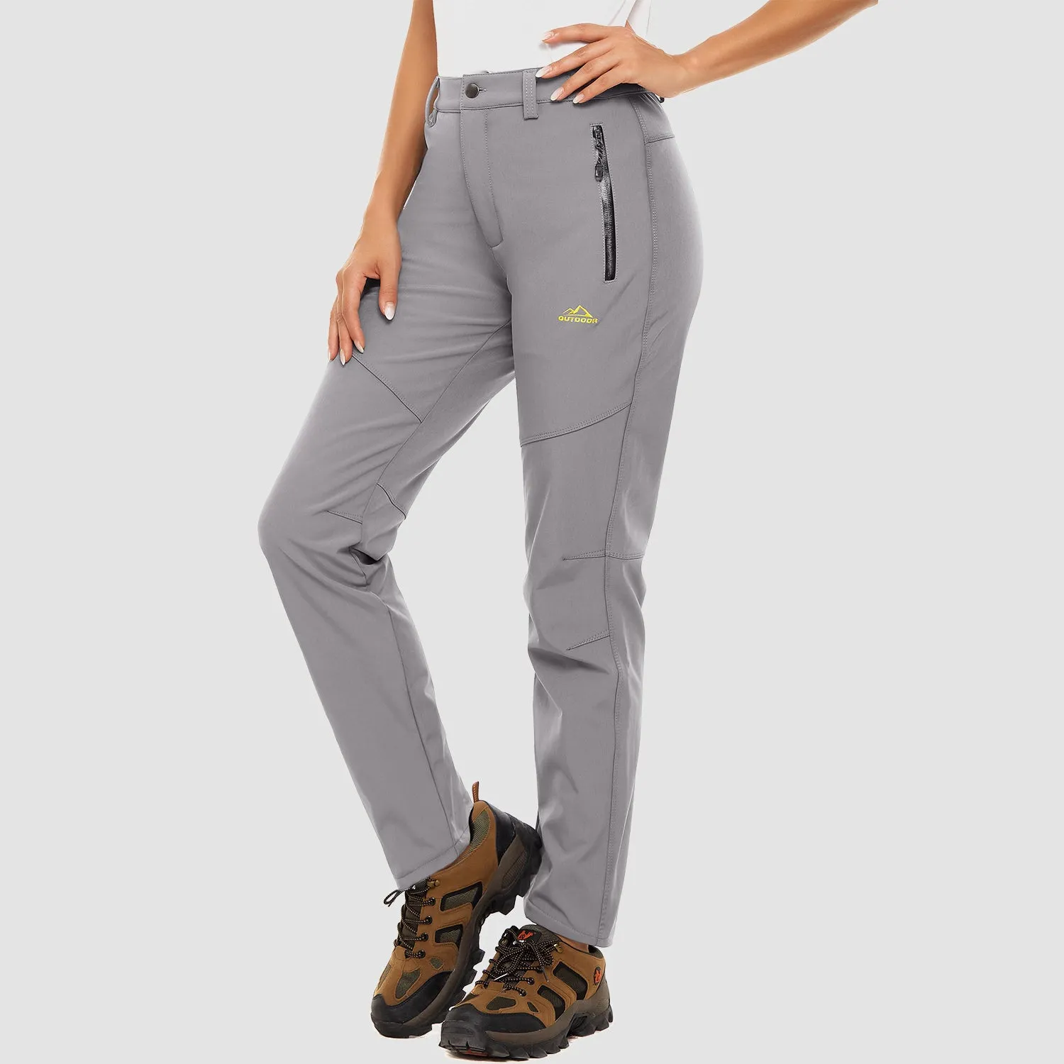 Womens Winter Pants Warm Fleece Lined Water Resistant Snow Skiing Hiking Pants