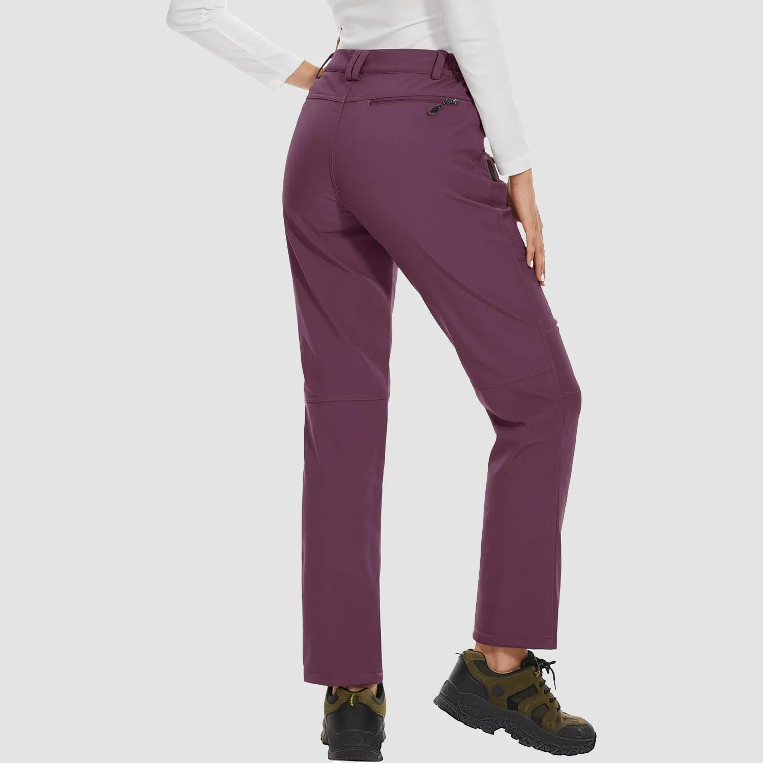 Womens Winter Pants Warm Fleece Lined Water Resistant Snow Skiing Hiking Pants