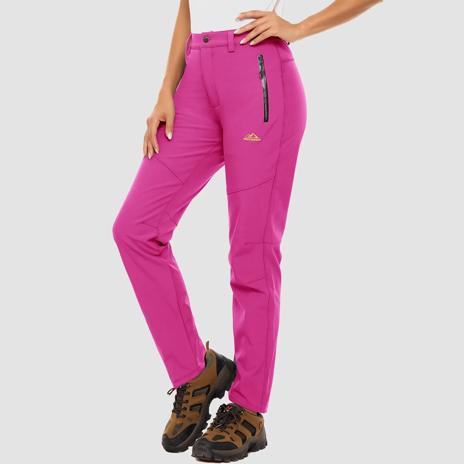 Womens Winter Pants Warm Fleece Lined Water Resistant Snow Skiing Hiking Pants