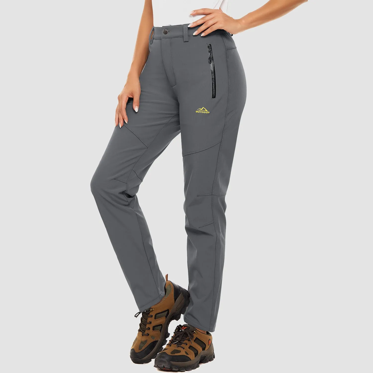 Womens Winter Pants Warm Fleece Lined Water Resistant Snow Skiing Hiking Pants