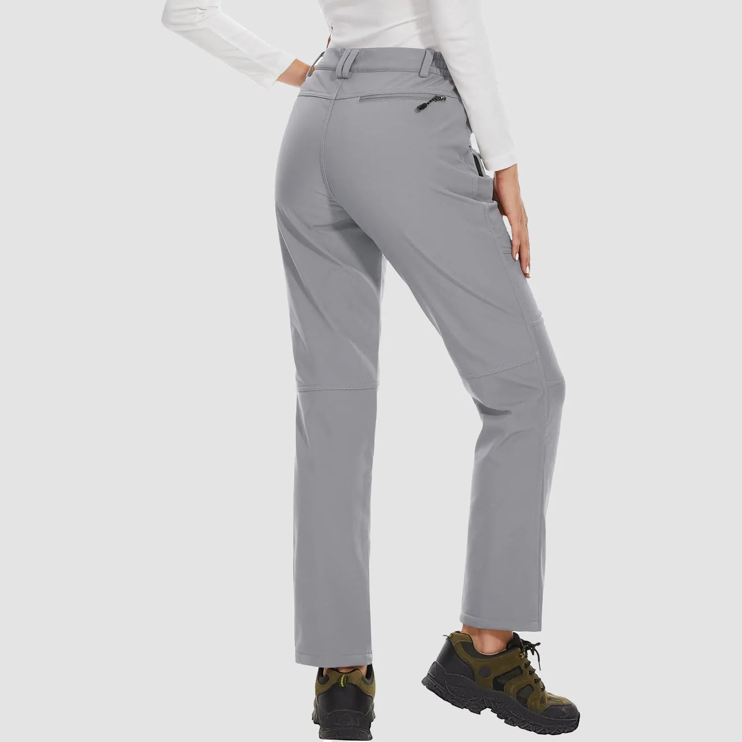 Womens Winter Pants Warm Fleece Lined Water Resistant Snow Skiing Hiking Pants