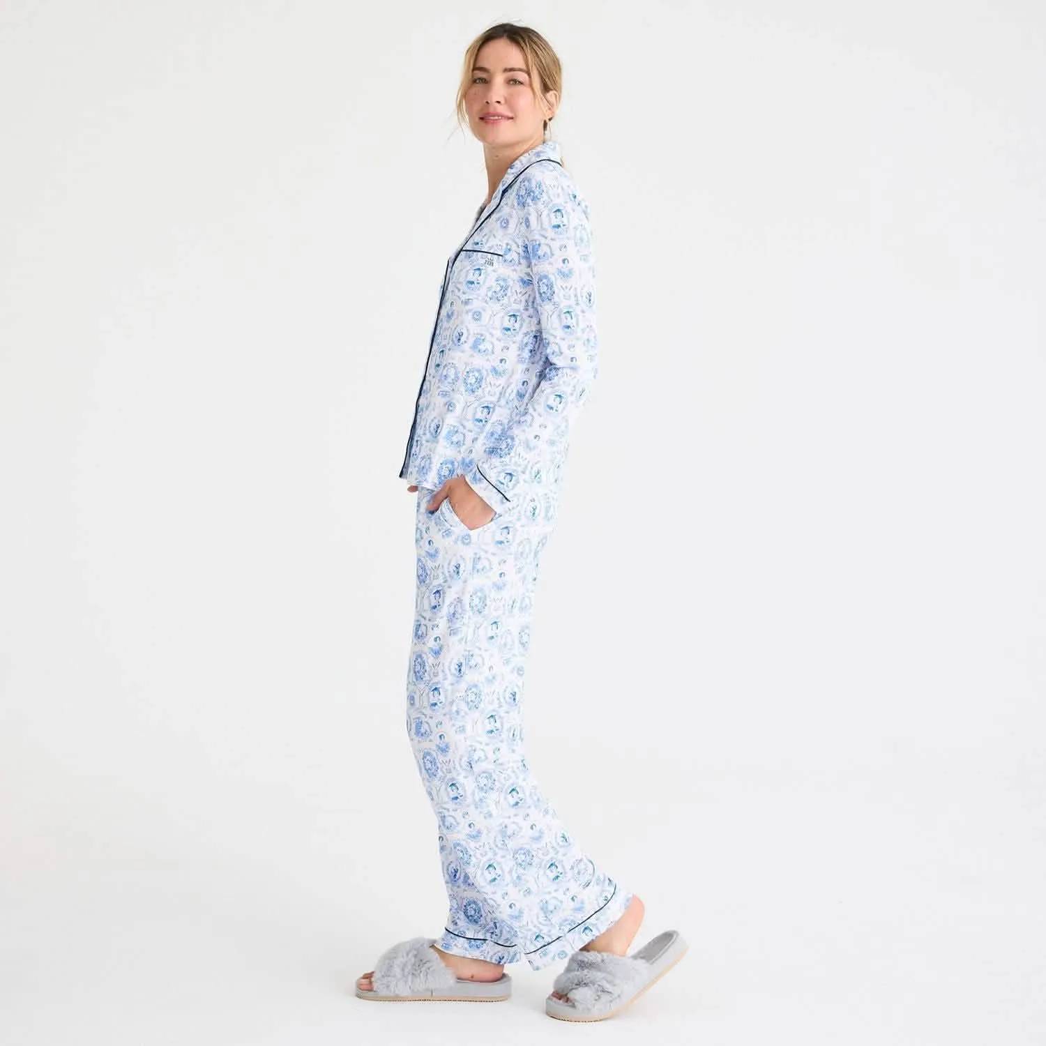 women's women of science modal magnetic classic with a twist long sleeve pajama set