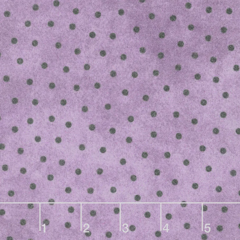 Woolies II Flannel - Polka Dots Purple Yardage