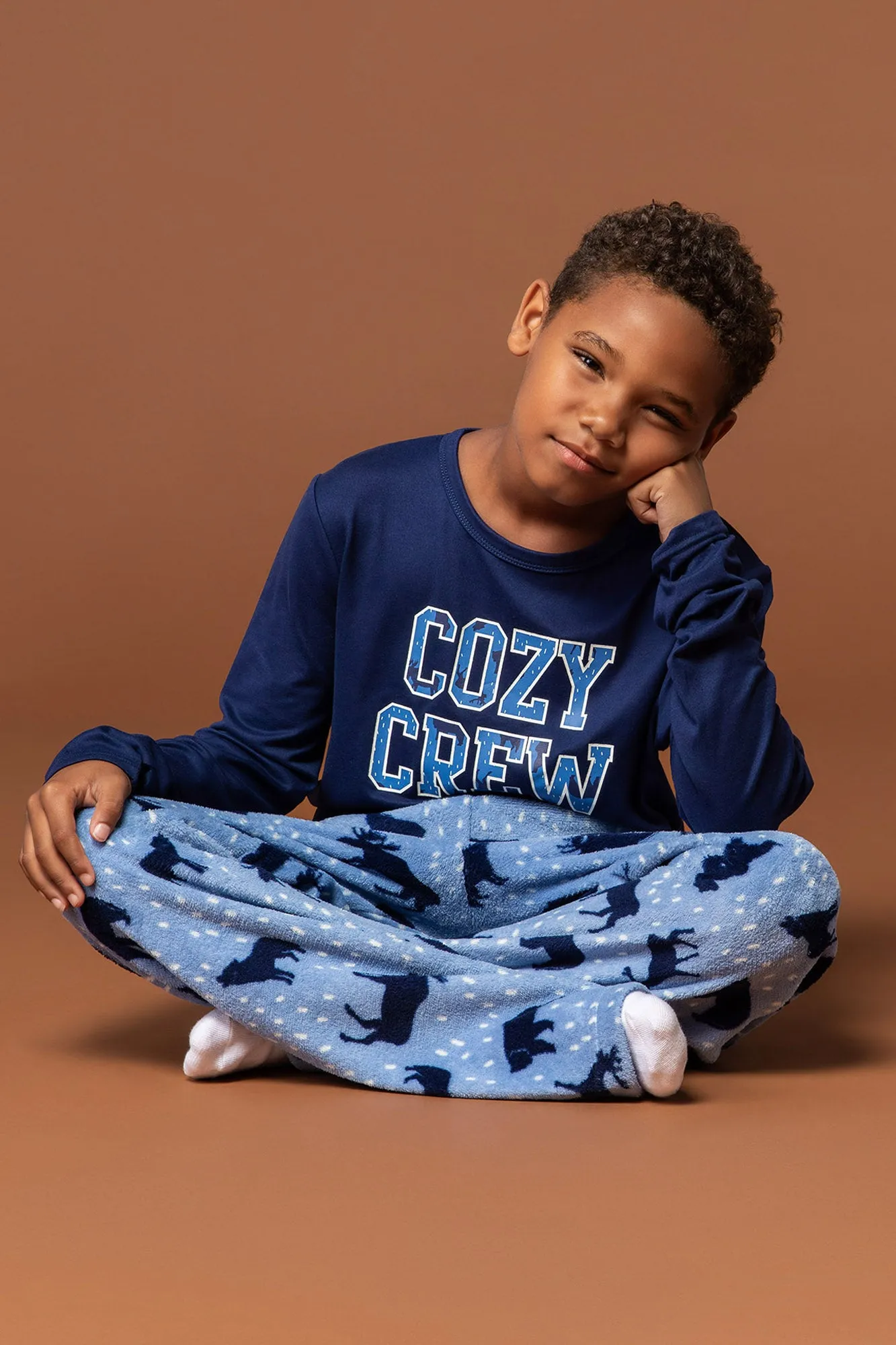 Youth Fammy Jammies Cozy Crew 2 Piece Pajama Set