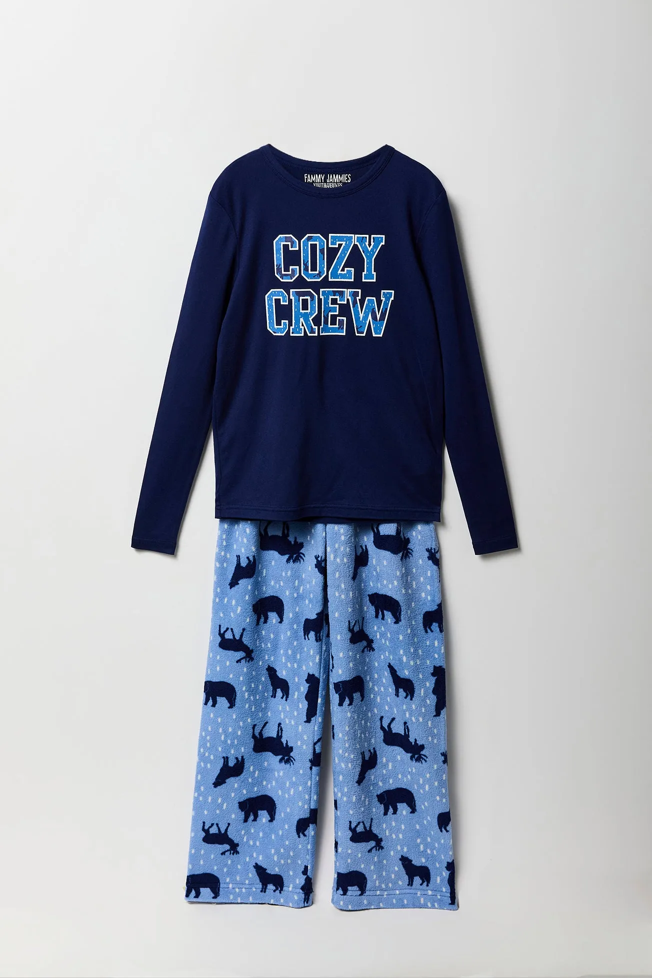 Youth Fammy Jammies Cozy Crew 2 Piece Pajama Set