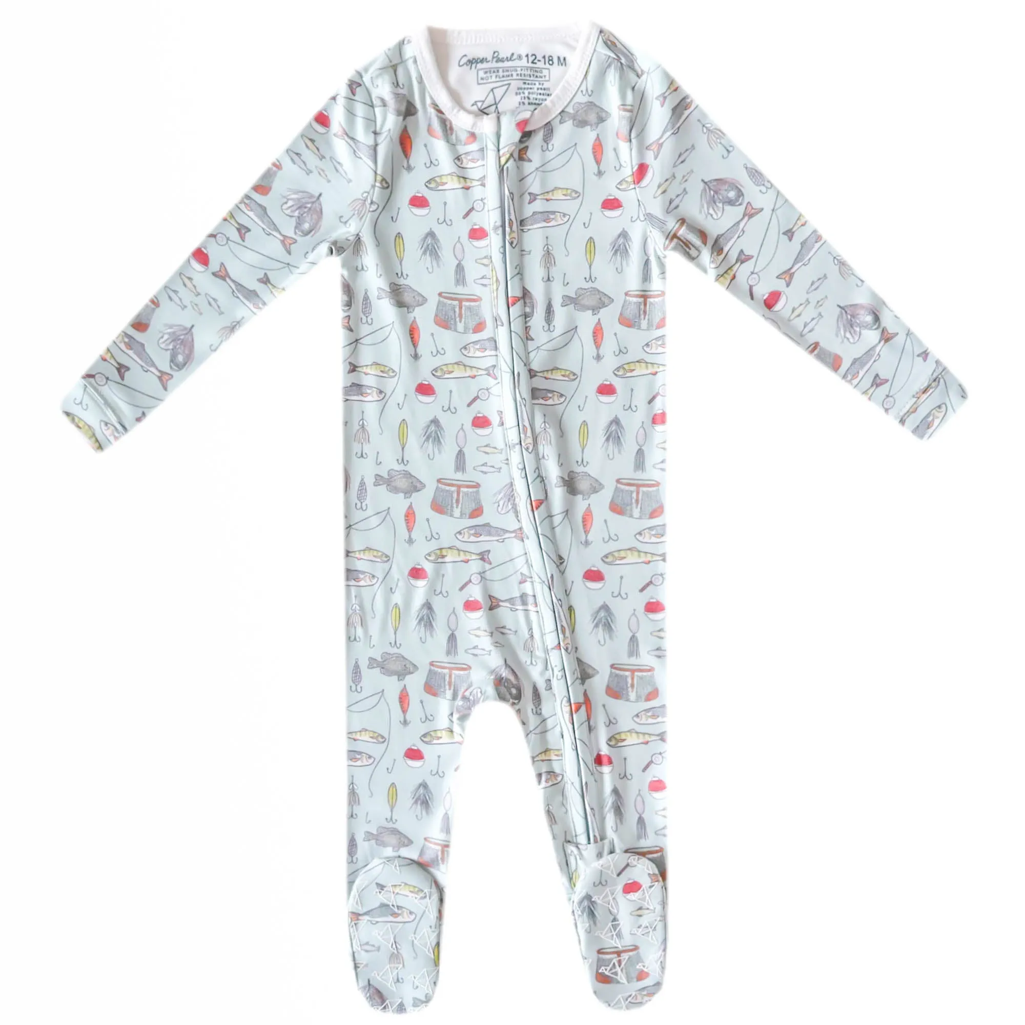 Zip-Up Footie Pajama - Trout