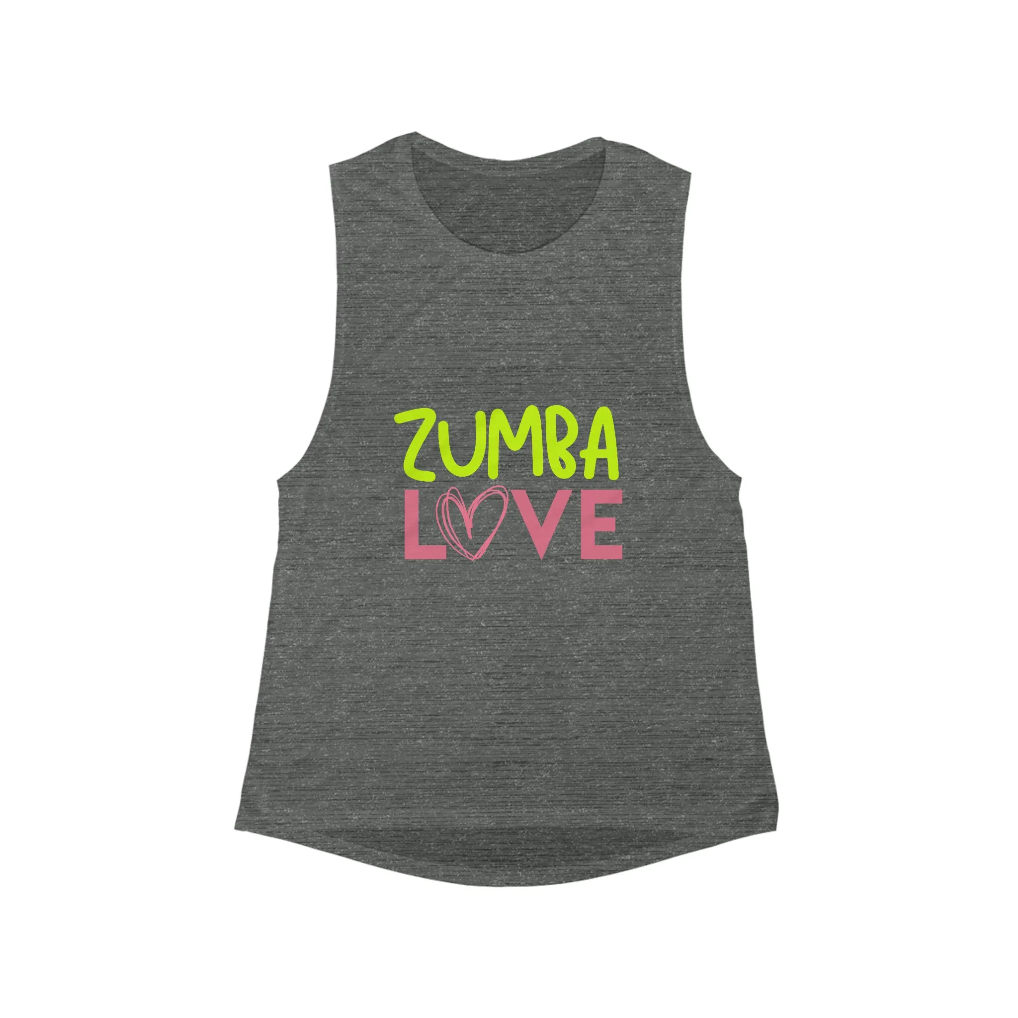 Zumba Love - Women's Flowy Scoop Muscle Tank